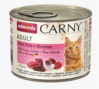Carny - Rind, Pute + Shrimps - Adult - 200g - Dose