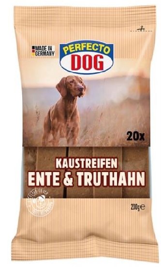 Perfecto Dog Kaustreifen Ente & Truthahn - 200g