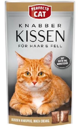 Perfecto Cat Feine Knabber Kissen Haar & Fell - 50g