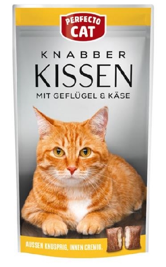Perfecto Cat Feine Knabber Kissen mit Käse - 50g