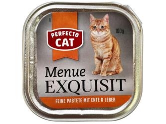 Perfecto Cat Menue Exquisit - Ente & Leber - 100g
