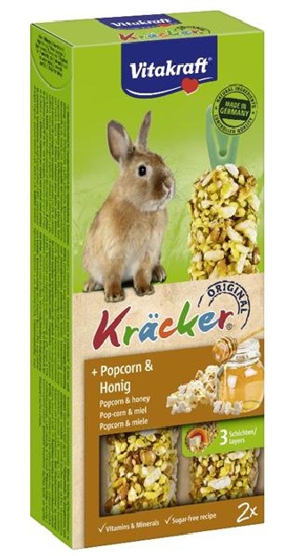 Kräcker Popcorn & Honig  - 2er - Zwergkaninchen