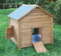 Kleintierstall für Hühner & Kaninchen - 105x100x108cm