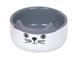 Keramik Napf Cat Face - 13x4cm, weiß
