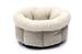 Liegebett Velvet rund - beige - 45x45x23cm