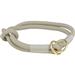 Soft Rope Zug-Stopp-Halsband S - grau/hellgrau - 35cm/6mm